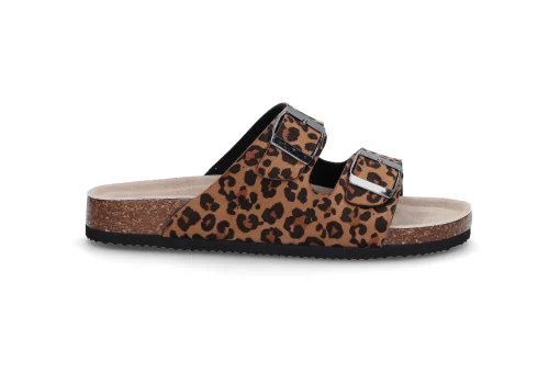 Fotseng sandal med leopard print