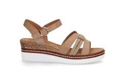 Komfortabel sandal på kilesåle