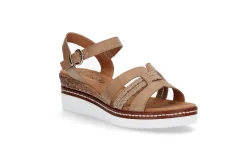 Komfortabel sandal på kilesåle