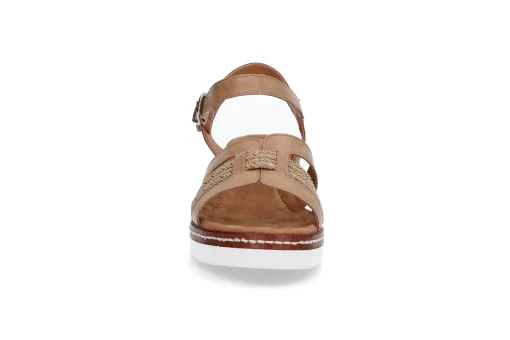 Komfortabel sandal på kilesåle