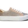 Platform sneakers med glitter