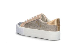 Platform sneakers med glitter
