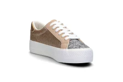 Platform sneakers med glitter